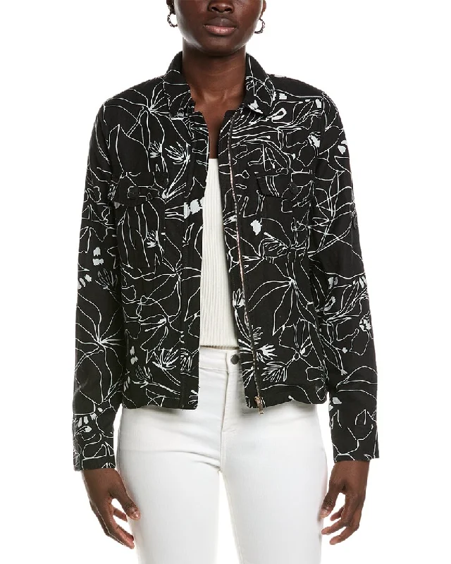 Renuar Linen-Blend Jacket Herringbone Jacket Houndstooth Jacket Plaid Jacket