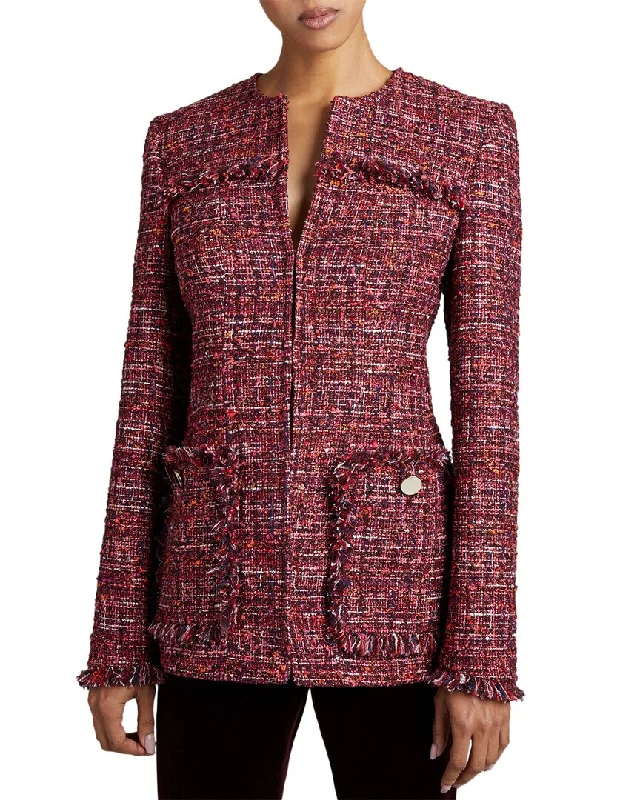 Santorelli Britt Wool-Blend Tweed Jacket Chenille Fabric Brocade Fabric Lace Fabric Santorelli Britt Wool-Blend Tweed Jacket Chenille Fabric Brocade Fabric Lace Fabric