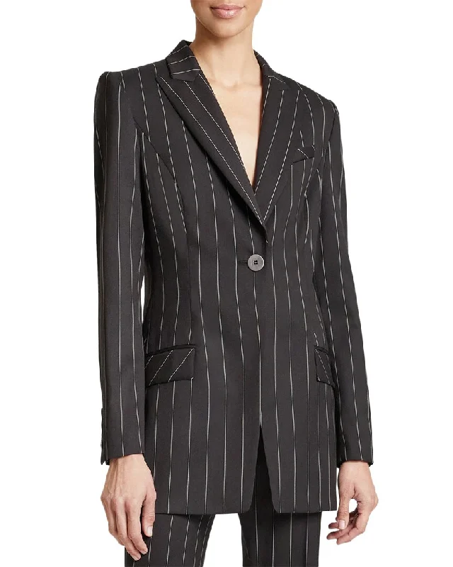 Santorelli Nelli Single Button Linen-Blend Jacket Lace Jacket Ribbed Jacket Sequined Jacket Santorelli Nelli Single Button Linen-Blend Jacket Lace Jacket Ribbed Jacket Sequined Jacket