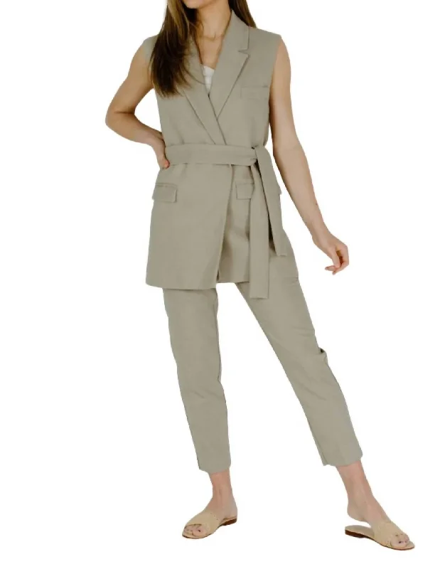 Sleeveless Suit Jacket In Beige Mesh Jacket Canvas Jacket Denim Jacket