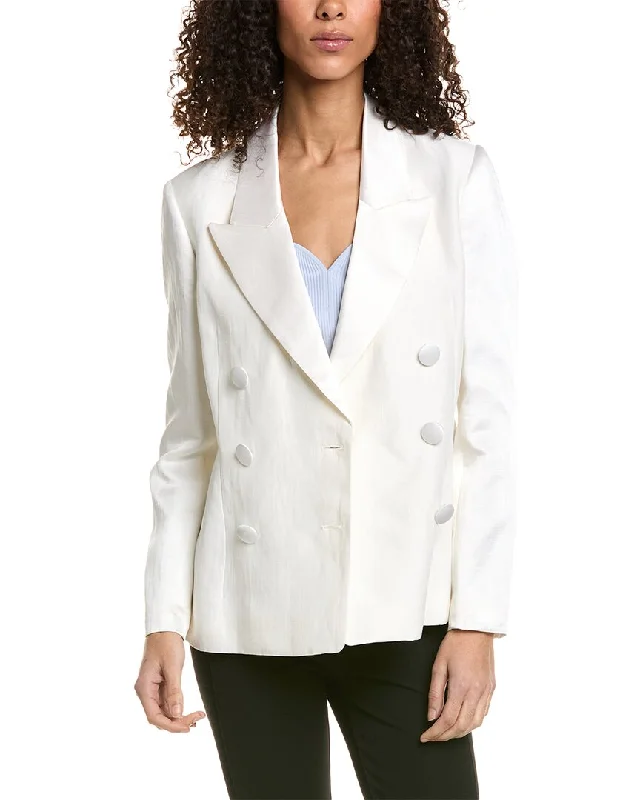 Ted Baker Linen-Blend Jacket Herringbone Jacket Houndstooth Jacket Plaid Jacket
