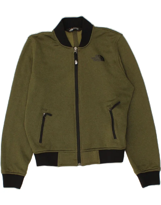 THE NORTH FACE Womens Tracksuit Top Jacket UK 10 Small Khaki Polyester Faux Fur Jacket Real Fur Jacket Shearling Jacket THE NORTH FACE Womens Tracksuit Top Jacket UK 10 Small Khaki Polyester Faux Fur Jacket Real Fur Jacket Shearling Jacket