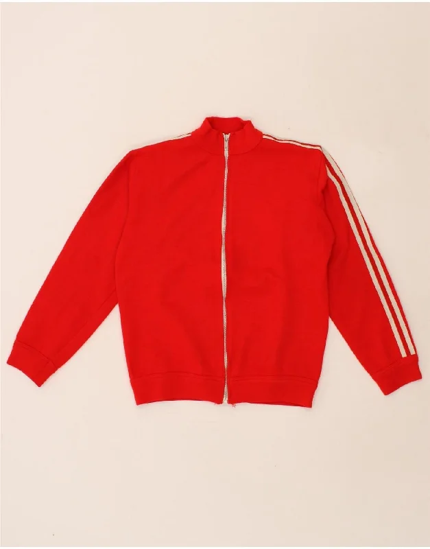 VINTAGE Womens Tracksuit Top Jacket UK 14 Medium Red Tailored Jacket Straight Jacket A-Line Jacket VINTAGE Womens Tracksuit Top Jacket UK 14 Medium Red Tailored Jacket Straight Jacket A-Line Jacket
