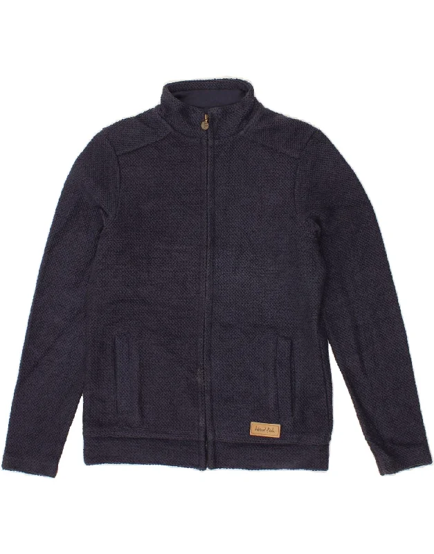 WEIRD FISH Womens Tracksuit Top Jacket UK 10 Small Navy Blue Knit Jacket Woven Jacket Fleece Jacket WEIRD FISH Womens Tracksuit Top Jacket UK 10 Small Navy Blue Knit Jacket Woven Jacket Fleece Jacket