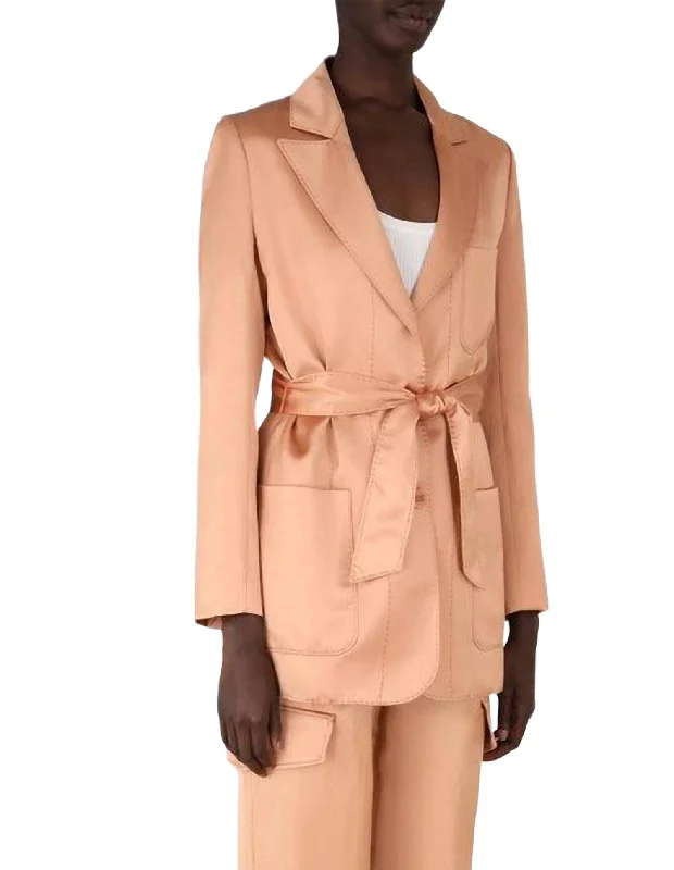 Women's Wonderland Relaxed Jacket In Sandstone Fitted Jacket Loose Jacket Oversized Jacket