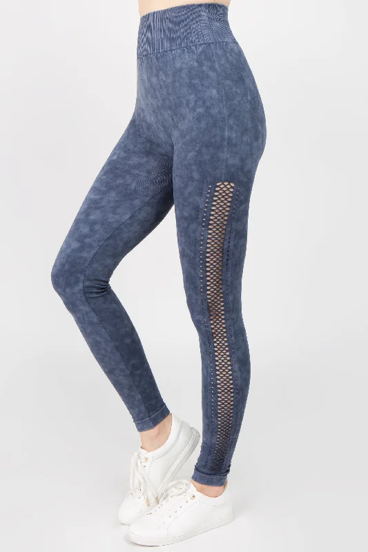 Sneak A Peak Laser Cut Side Leggings