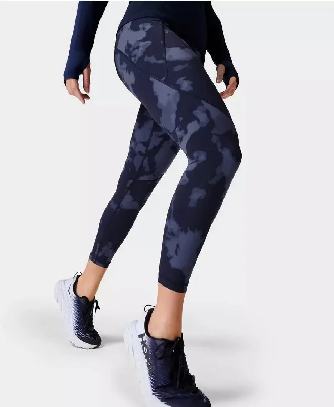 Power 7/8 Workout Leggings Sb5400a 78 Blue-Fade-Print