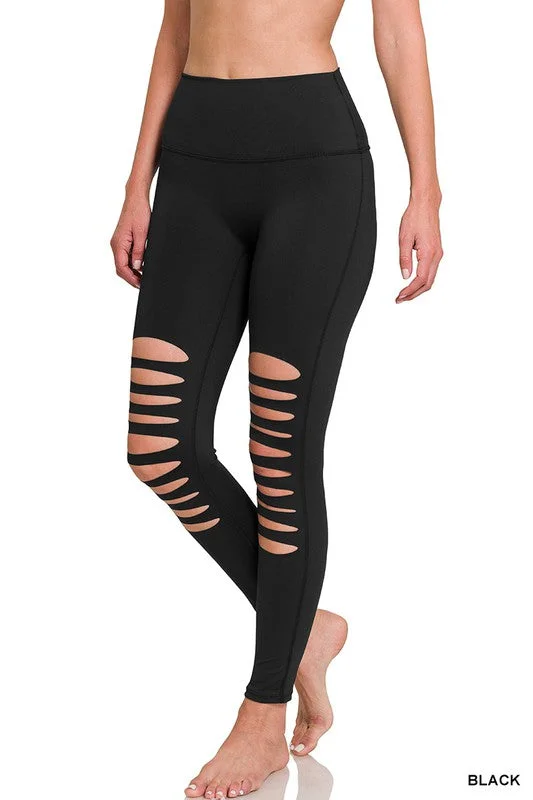 Athletic Knee Cut Out Leggings