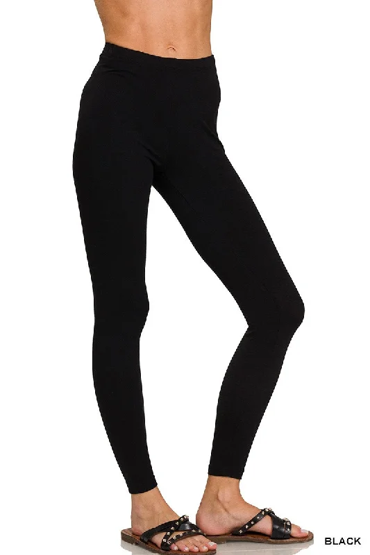 Premium Cotton Full Length Leggings