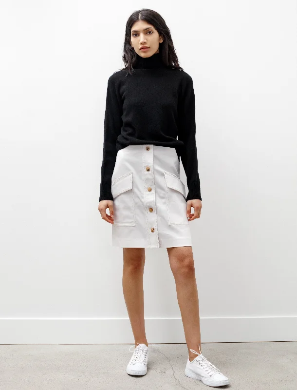 Sirenk Skirt Dirty White corduroy skirt cozy