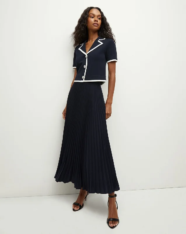 Addi Pleated Skirt wool skirt breathable