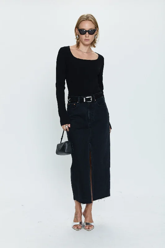 Alice Midi Skirt - Underground cashmere skirt fine