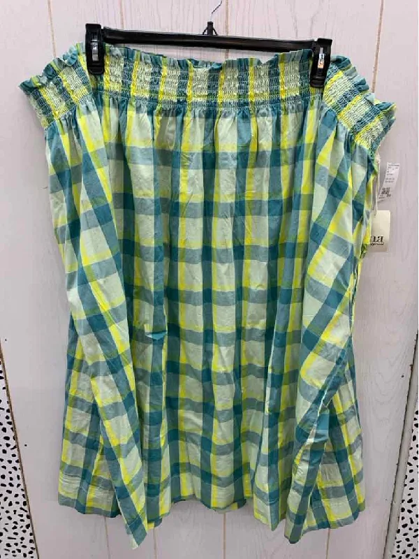 ANA Teal Womens Size 18/20 Skirt denim skirt stylish