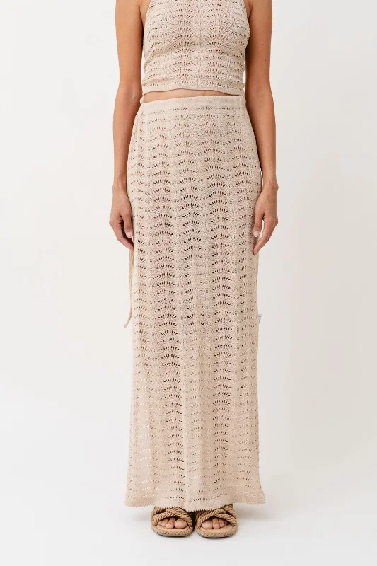 Acacia Knitted Maxi Skirt denim skirt stylish