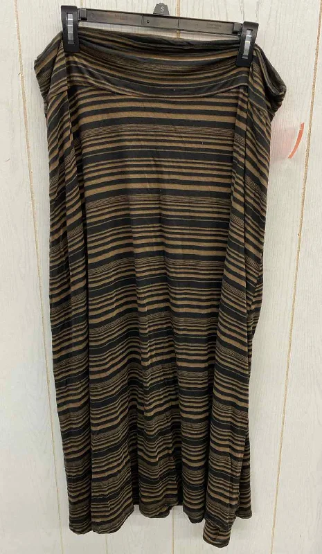Black Womens Size 2X Skirt chiffon skirt airy