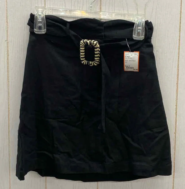 Blu Pepper Black Womens Size 8 Skirt cashmere skirt soft