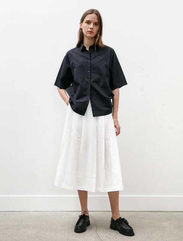 Bowling Skirt Lin Cot Off White velvet skirt plush