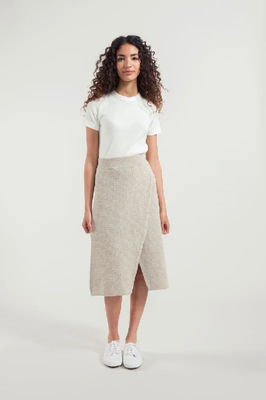 Cometa Knitted Midi Skirt wool skirt thick