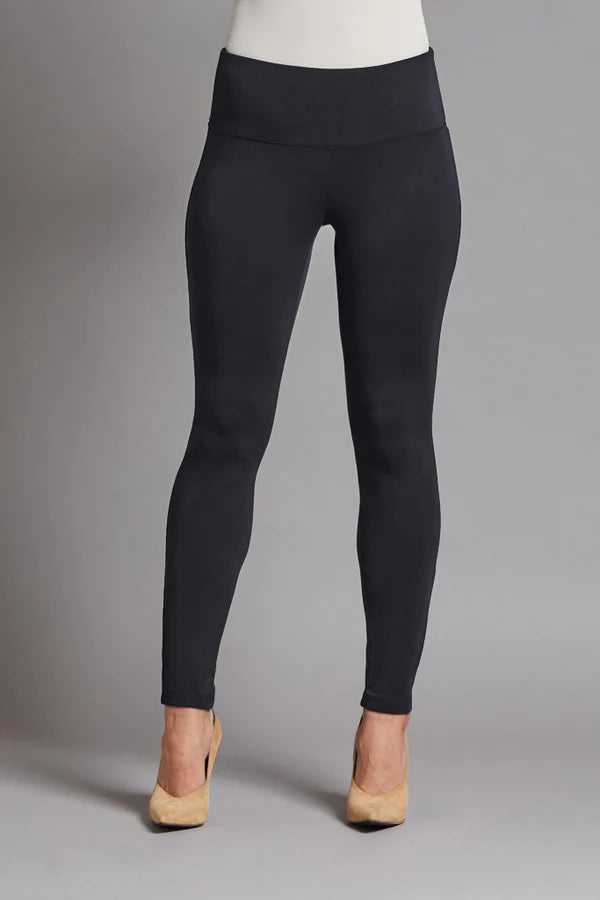 Slimsation Wide Band Pull-On Ankle Legging Black