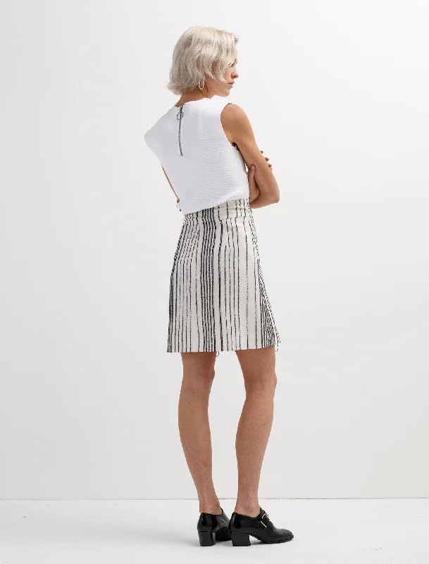 Leona Zip Skirt denim skirt classic