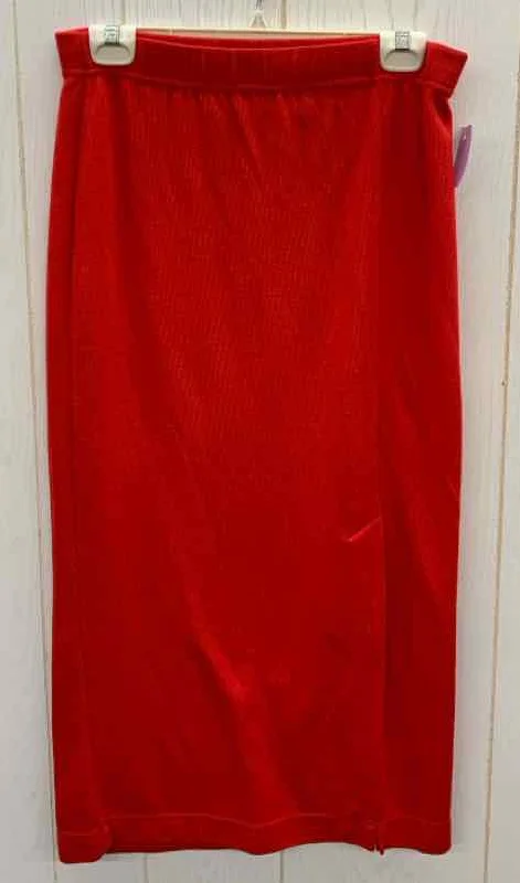 Express Red Womens Size 6 Skirt lace skirt intricate