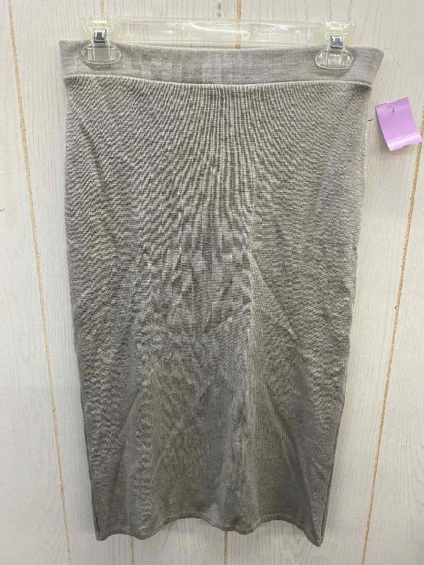 Forever 21 Gray Junior Size 7/8 Skirt linen skirt breathable