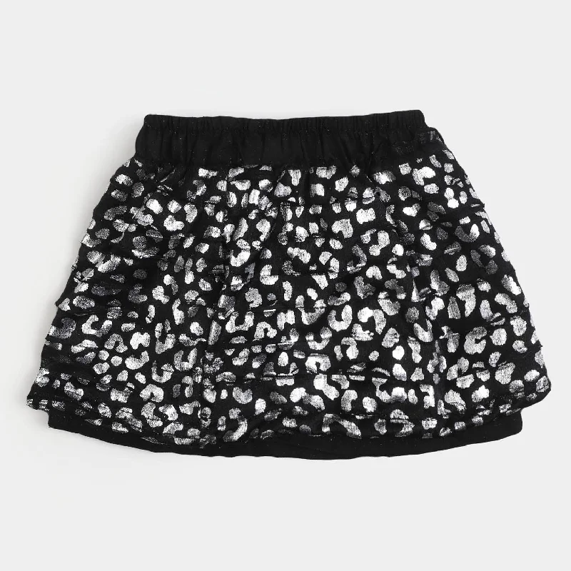 Girls Fancy Casual Skirt - Black maxi skirt elegant