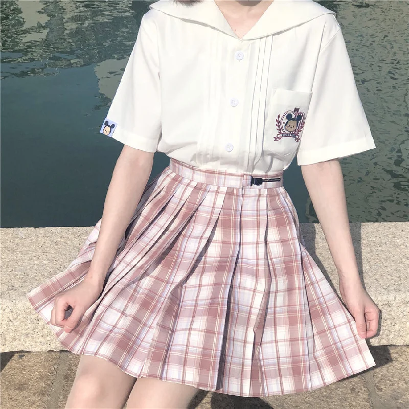 Japanese Style School Uniforms Orthodox JK Skirt Pleated Skirt pencil skirt chic