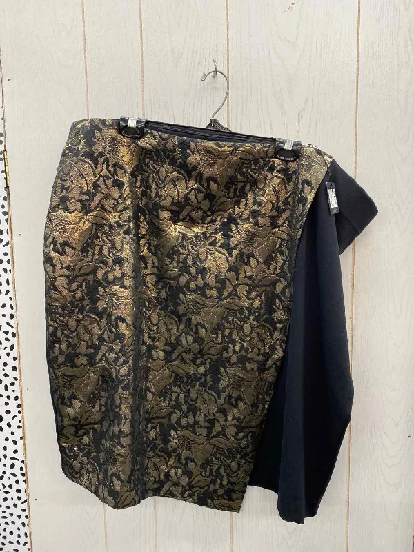 Lane Bryant Gold Womens Size 28 Skirt low waist skirt