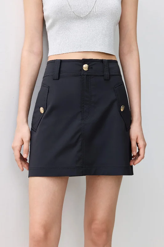 LILY A-Line Skirt corduroy skirt textured