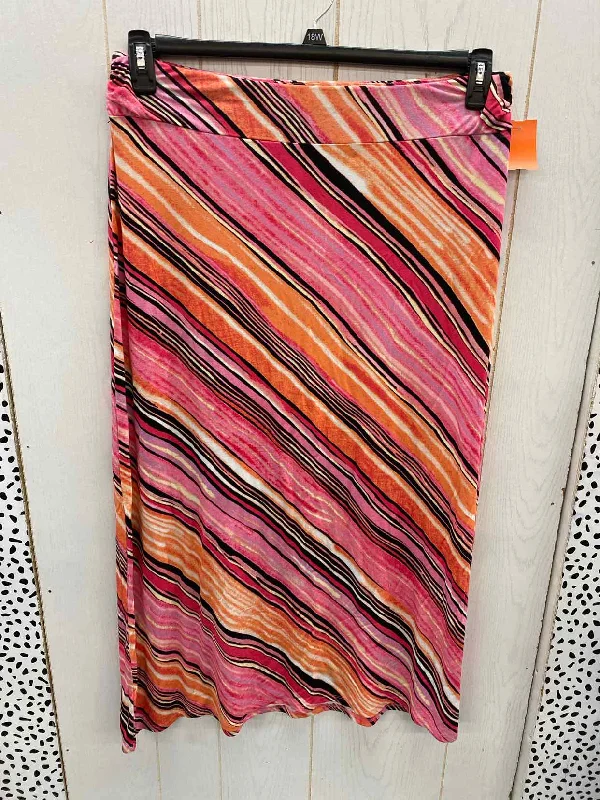 Liz Claiborne Pink Womens Size 12/14 Skirt velvet skirt plush
