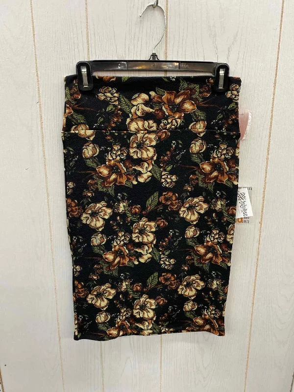 Lularoe Black Womens Size 4/6 Skirt velvet skirt rich