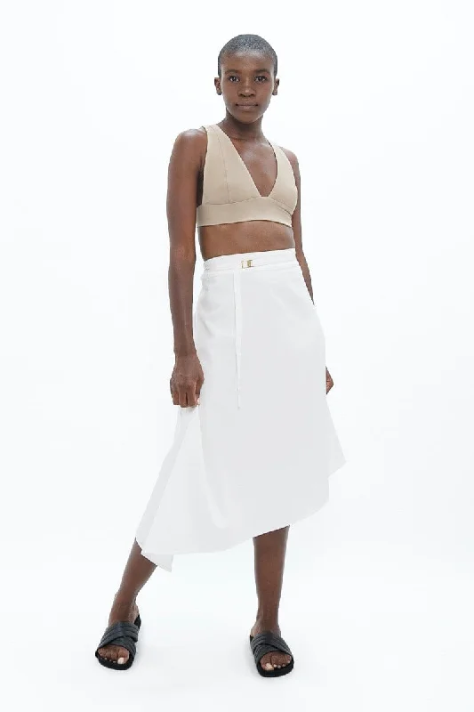Mallorca Midi Skirt - White Dove lace skirt romantic