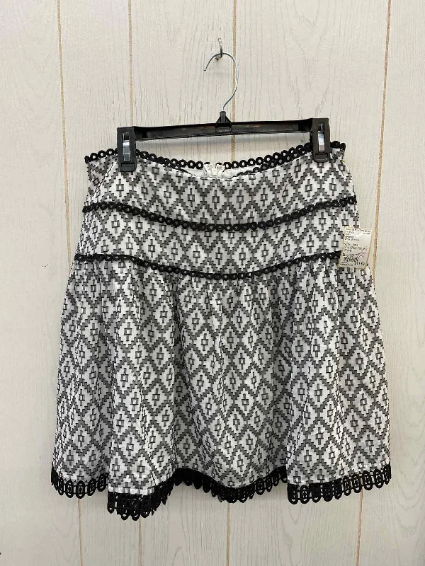 Ryegrass White Womens Size 10 Skirt wool skirt breathable