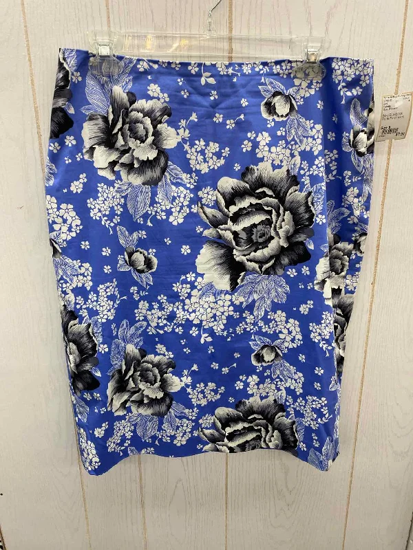 Talbots Blue Womens Size 8 Skirt lace skirt feminine
