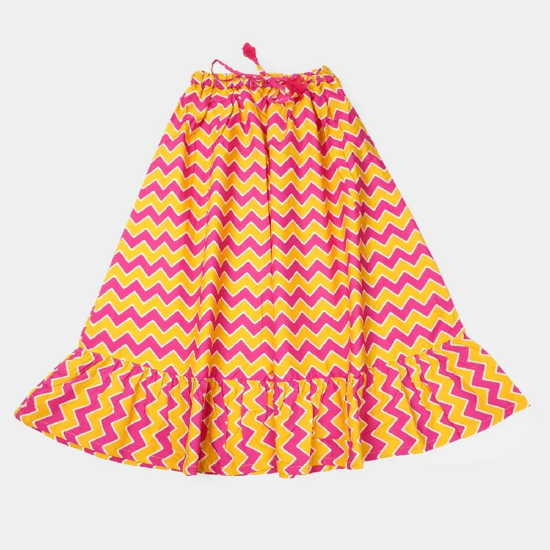 Teens Girls Digital Print Long Skirt Color Chevron - Multi tulle skirt dreamy