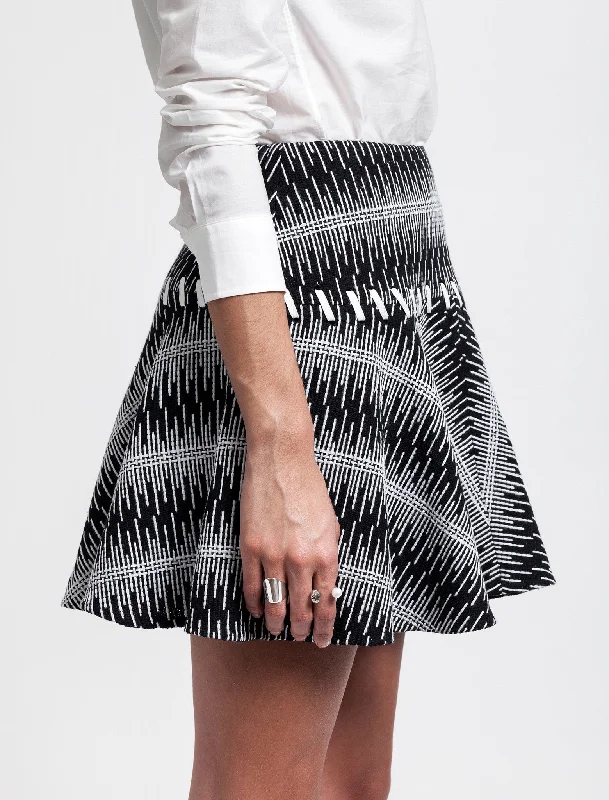 Cotton Tweed Full Skirt lace skirt feminine