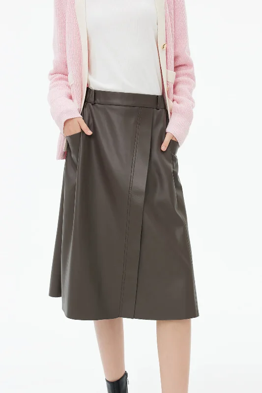 Trendy High-Slit High-Waisted Skirt lace skirt romantic