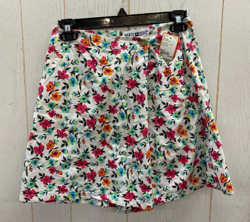 White Stag White Womens Size 6 Skirt linen skirt airy