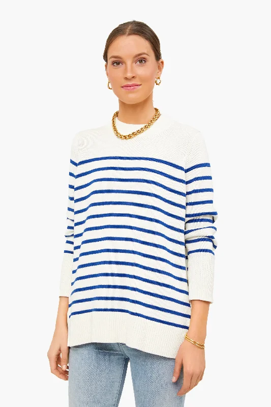 Blue Stripe Bar Harbor Sweater