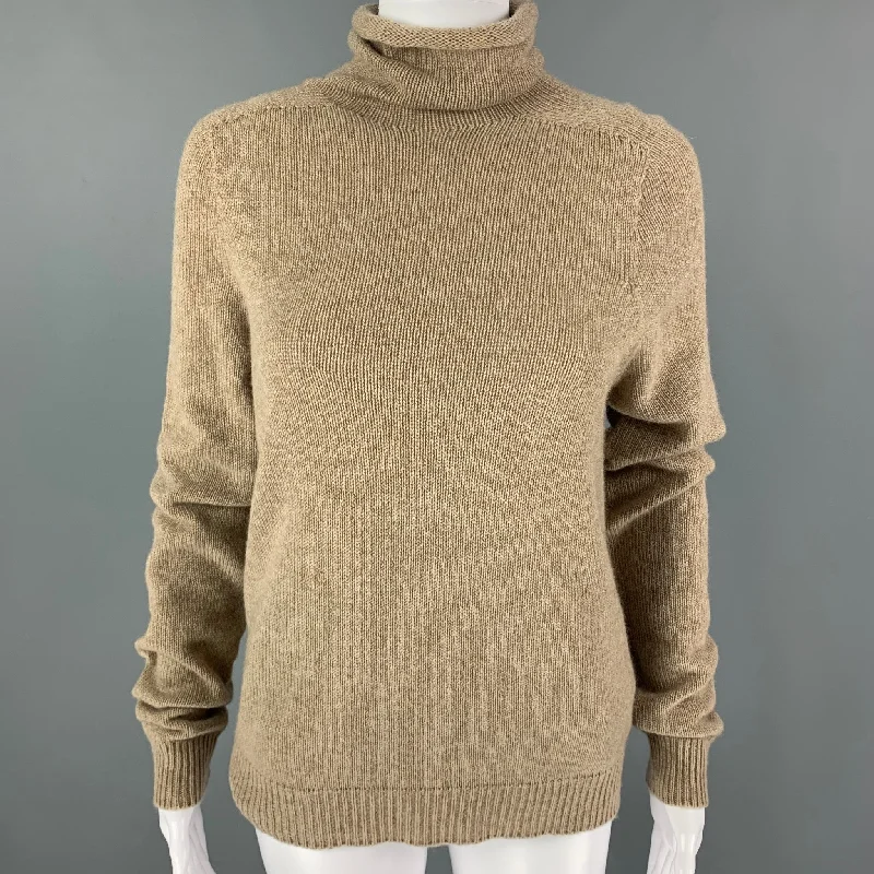 COLLECTION by RALPH LAUREN Size M Beige Taupe Cashmere Turtleneck Sweater