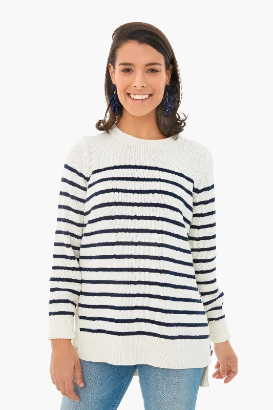 Ivory Bar Harbor Striped Sweater