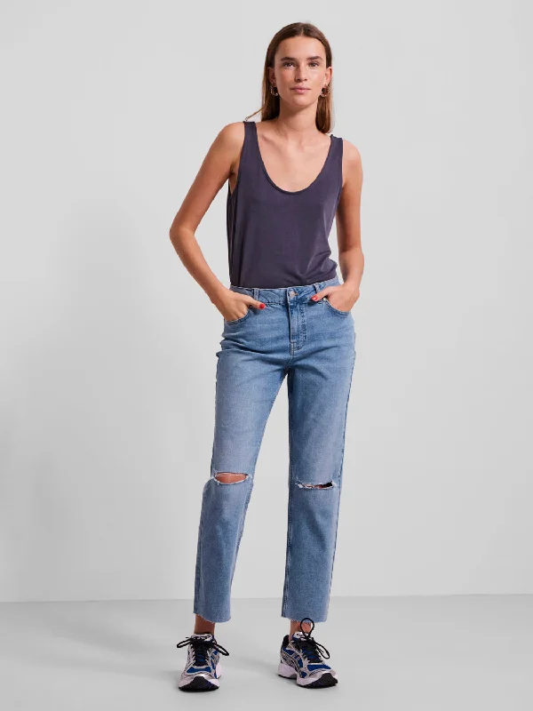 PCLUNA Jeans - Medium Blue Denim