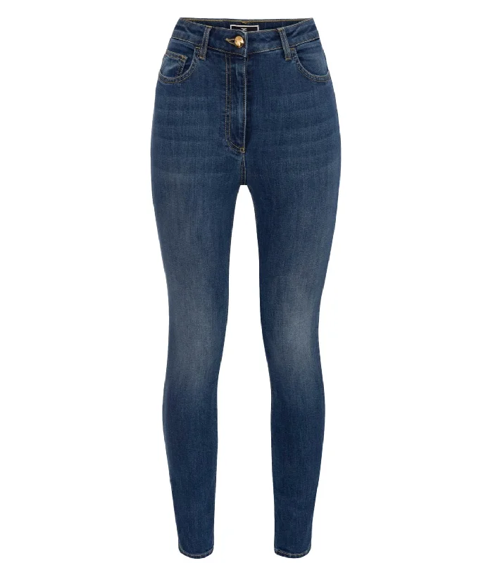 Elisabetta Franchi jeans blue denim donna