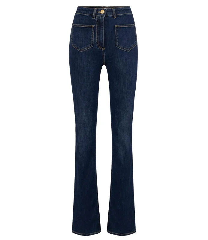 Elisabetta Franchi jeans blue denim donna