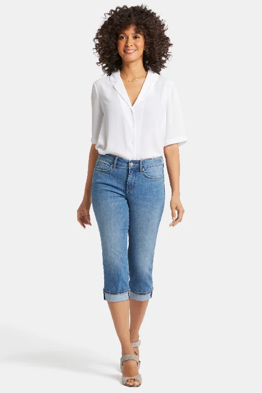 Marilyn Straight Crop Jeans - Water Canyon