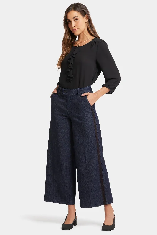 Mona Wide Leg Trouser Jeans - Lightweight Rinse