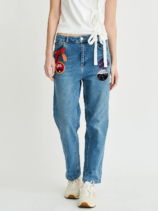 Owen Upcycled Patchwork Jeans