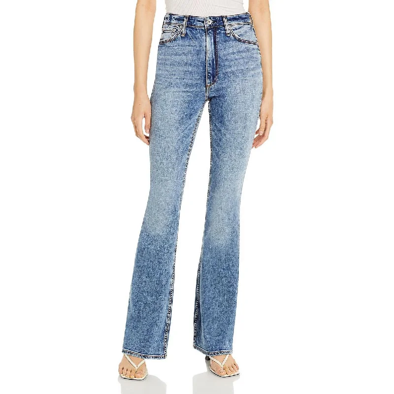 Rag & Bone Womens Casey High Rise Stretch Flare Jeans