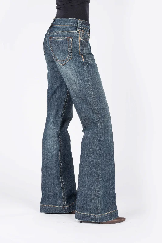 Stetson Womens Blue Cotton Blend Circle Stitch Jeans